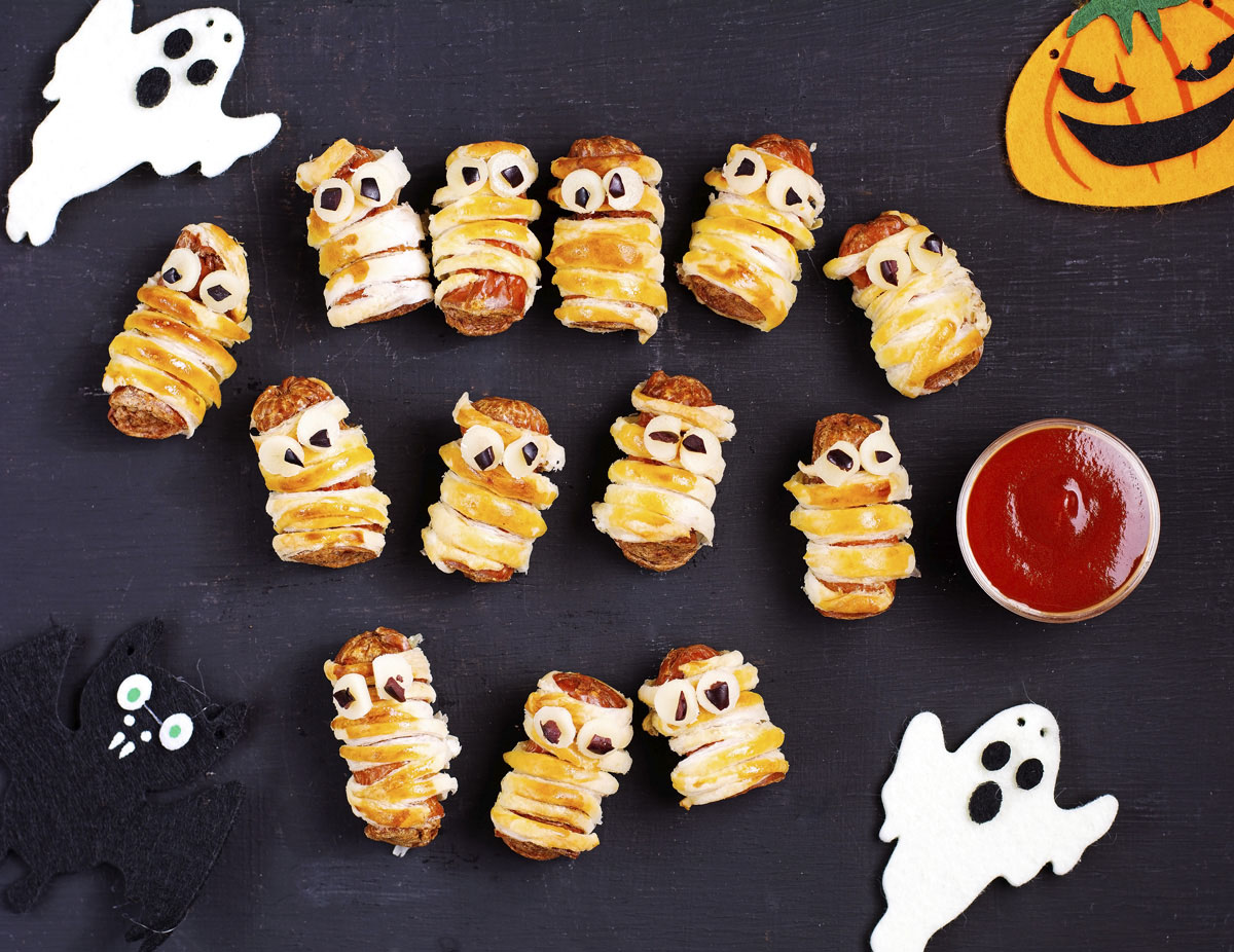 Párek v rohlíku Mini mumie